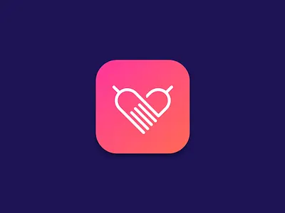 Foodie app icon app app icon apple apple icon gradient icon illustration ios iphone logo vector vector illustration