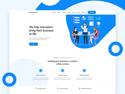 Marketing Agency consulting website digital marketing digital marketing agency ekko landing page marketing marketing agency marketing company marketing page marketing site marketing web design marketing website multipurpose startup theme webdesign website website design wordpress