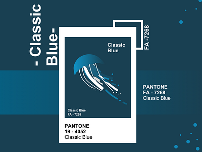 Classic Blue - PANTONE card blue classic blue color color of the year design dribbble pantone ui year2020