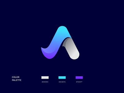 A-Logo Concept app brand branding clean clean design color palette colorful logo dove gradient icon identity illustration letter logo logo logo design mark modern smart logo symbol