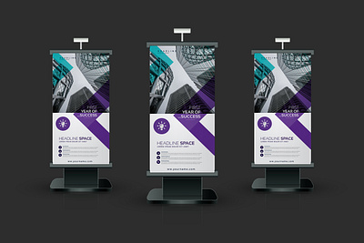 Trade Exhibition Display Roll up Stand backdrop banner ad banner design branding design exhibit design exhibition illustrator retractable rollup sign design stand tabletop tent trade show tradeshow