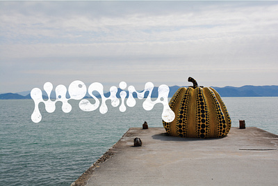 Naoshima asia design dots dslr fineart graphic design hand drawn handletter handlettering illustration island japan kusama naoshima pumpkin travel travel photography typography vector type yayoi