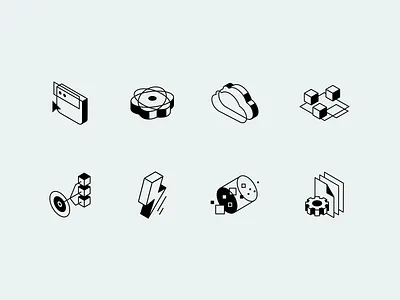 Spring Icons batch black and white cloud event driven framework icons iconset isometric java microservices outline reactive serverless sping streams web apps website