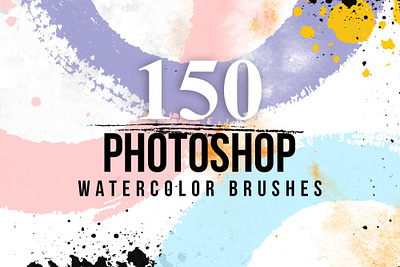 Watercolor Photoshop Brushes Set acrylic addon art artistic brush brushes creativity custom digital drawing gouache hand drawn material paint paint brush painting ps stain texture tool