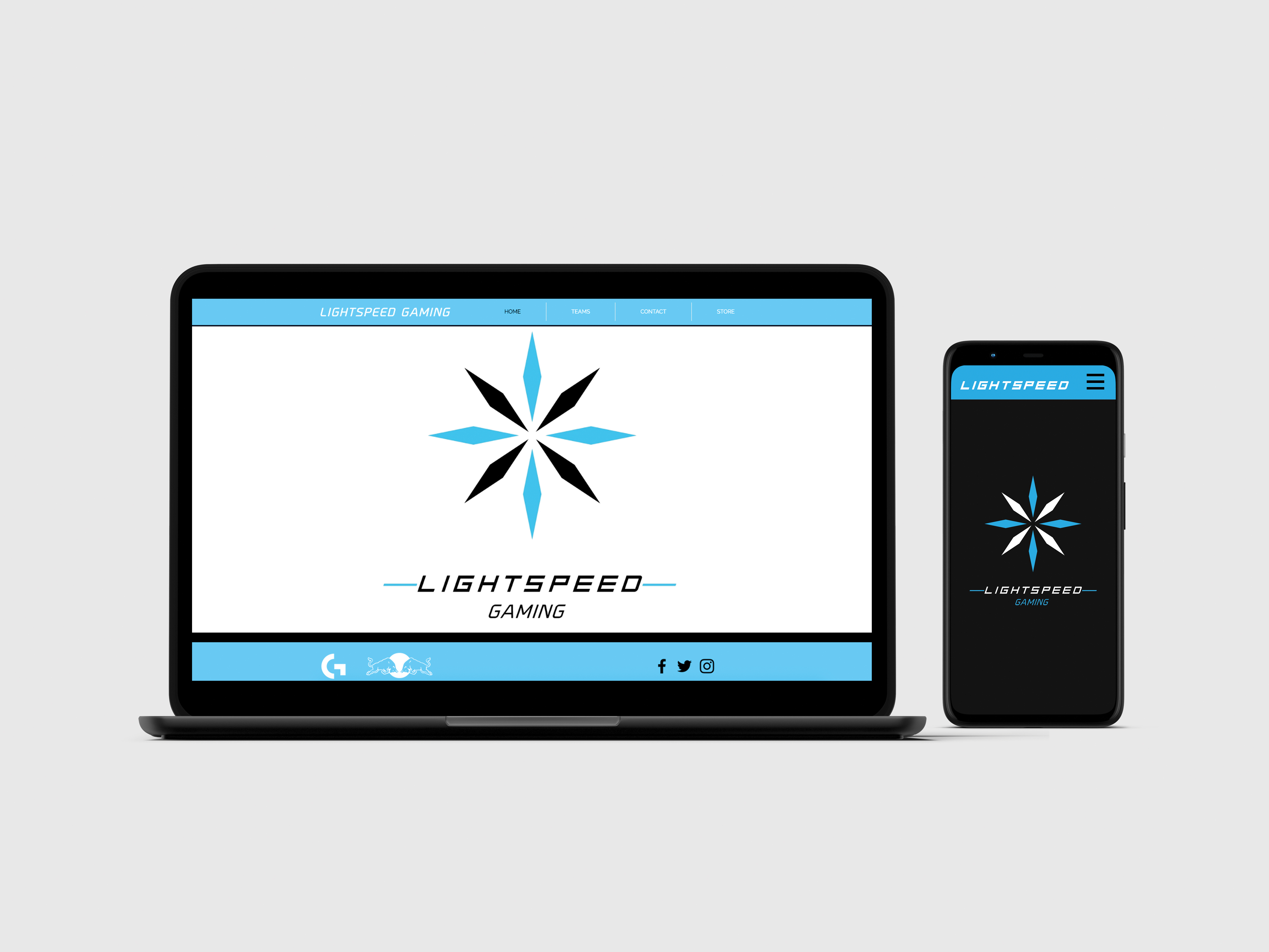 Example of Lightspeed Gaming Web and App Design