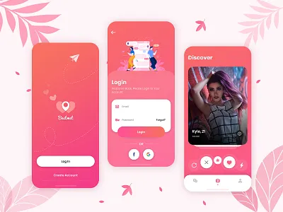 Bestmet - Dating App app design application design branding design food app illustration ios app design logo minimal mobile app design onboarding screen ui ui ux design ui design uidesign user interface vector