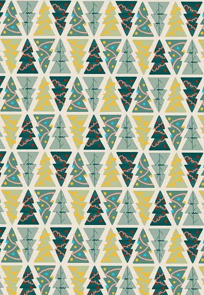 Oh Christmas Tree! christmas christmas tree festive illustration pattern procreate