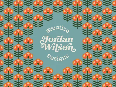 It's Me brand flower flower illustration illustration lettering logo logo design logotype pattern pattern design retro typography vintage vintage lettering