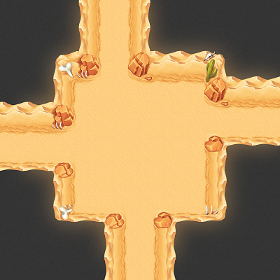 Desert theme dungeon desert game game art game artist rpg seamless tiles tileset top down