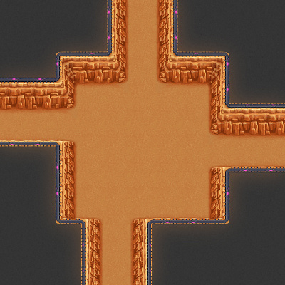 Canyon theme dungeon canyon dungeon game game art game artist rpg seamless tiles tileset top down