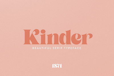 Kinder Font branding classic font design didone display font download font elegant font font font design fonts graphic design headlines lettering logotype retro font serif typeface typeface design typefaces vintage fonts