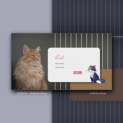 C for Cat alok alokation alokationdesign alphabetdesign cat concept concept design design login page login screen ui uidesign user interface ux uxdesign web