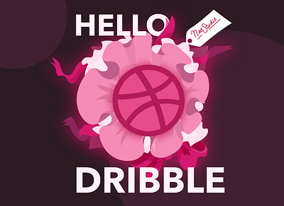 Hello Dribbble! first shot firstshot hello dribble hello world illustration illustrator thanks
