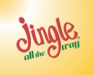 jingle brand branding christmas design fun graphic illustration jingle jingle all the way lettering logo playful typography vector wordmark