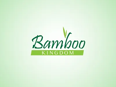 Bamboo Kingdom Logo adobe illustrator bamboo clean green kids kingdom leaf leaves logo logodesign minimalist simple vector