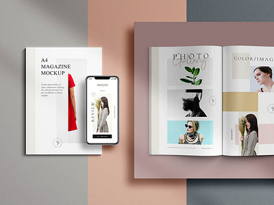 Free Photorealistic A4 Magazine mockup a4 magazine mockup design freebies magazine mockup mockup mockup design mockup psd mockup template mockups