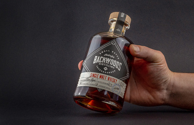 Backwoods Distilling Co. Packaging branding creative custom type logo logo design monogram packaging typography wiltshire wordmark