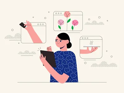 Shipping Web Concept app character design design flat flat vector illustration shipping vector web web concept website