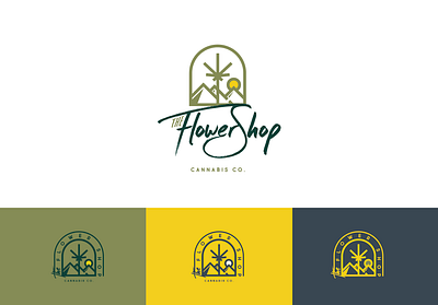 The Flower Shop - Attempt II cannabis design dispensary graphic design logo logo design marajuana