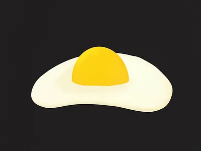 On The Sunny Side art black childrens illustration cooking cracked design egg floating food fried graphicdesign illustration shell simple space sun sunny side yellow yoke
