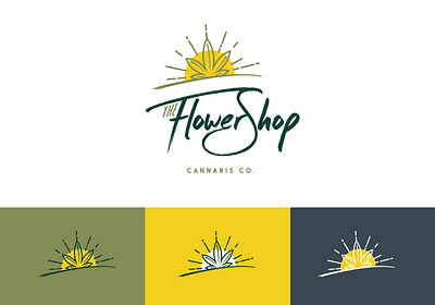 The Flower Shop - Attempt I cannabis design dispensary graphic design logo logo design marajuana