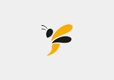 Simple Bee animation app art design icon illustration illustrator logo minimal vector