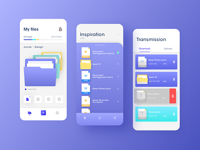 Document management App app design sketch ui ui design ux