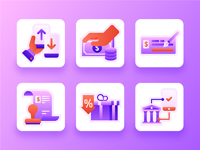 Payment Icon Set #2 2d blockchain business icon cheque discount finance fintech gift icon design icon set illustration modern icon money payment payment icon tranfer transaction ui design ui ux uidesign