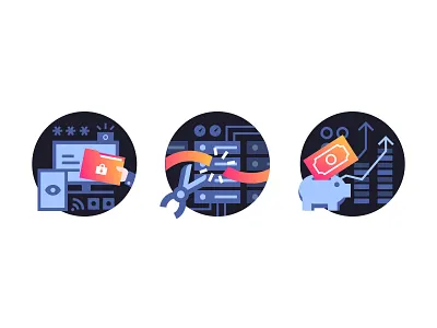 About private cloud disk illustration