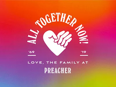 Pride austin design fist hand heart illustration pride