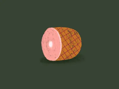 A Ham design drawing graphic design ham illustration illustration design midwest procreate winter