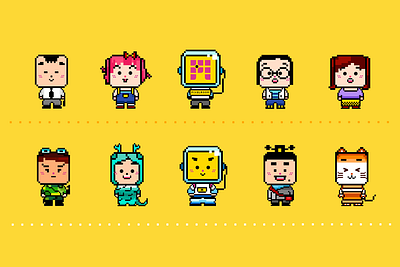 pixel character characterdesign design illustration pixelart