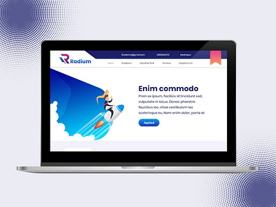 Radium Theme Web Landing Page UI radium theme web landing page ui