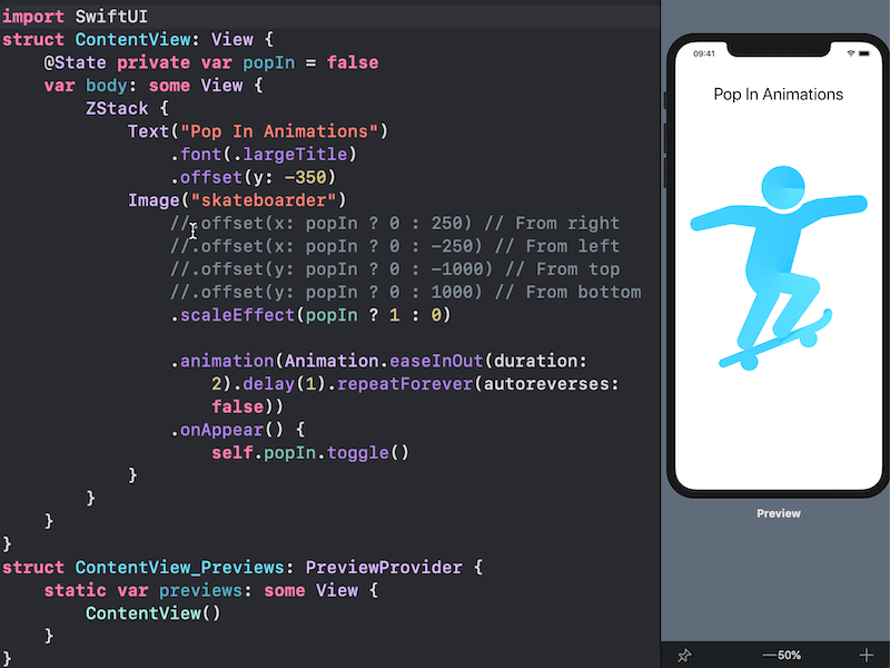 SwiftUI: Designing Pop-In Animations animation pop in animation swiftui