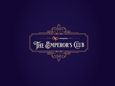 Emperor's Club Event Logo branding event identity typography