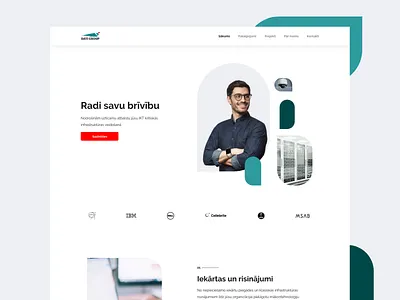 Design concept for landing page design desktop landing page landing page design riga services ui