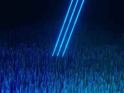 Turf. 3d 3d art album art art artist artwork blender cover art digital eevee lasers lights music render