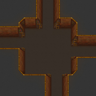 Steampunkish dungeon game game art game artist rpg sci fi seamless steam punk steampunk tiles tileset top down tubes