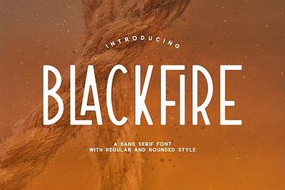 Blackfire - Sans Serif Font With Regular And Rounded Style authentic branding clean coffee concept design display font font graphic design label lettering ligatures logotype packaging sans serif