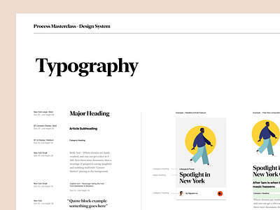 Process Masterclass - Design Systems class design systems lesson mobile typography