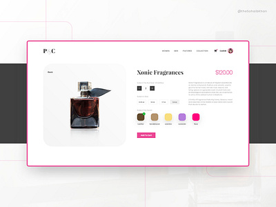 Perfume and Cologne Website Design - Daily XD Challenge adobe xd cologne daily xd challenge design flat parfum perfume perfume website design typography ui ux web design website website design xddailychallenge