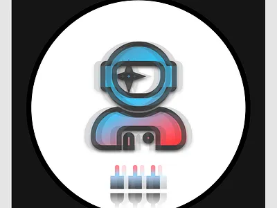 "Space Plug" – Circle Icon (Light) design flat graphic graphic design icon illustrator logo logodesign minimal profile web website