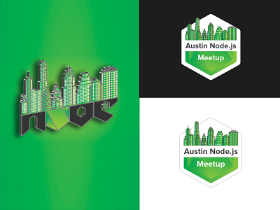 Austin Node.js Meetup symbol | Mascot Logo Design austin austin texas group group logo logo logo illustration logodesign mascot mascot logo meetup group logo meetups nodejs texas