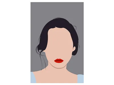 woman db aesthetic art character creative design fiverr illustration illustrator portrait vector vexel work