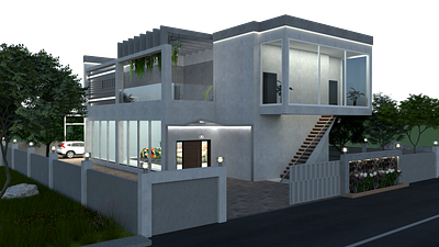 Concept Home architecture design interior rendering sektchup