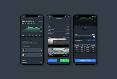 Stock Trading Application android app aplikasi saham darkmode investing investment investment app investor mobile app mobile app design robinhood saham stock stockbit stocks trading trading saham ui ux uidesign