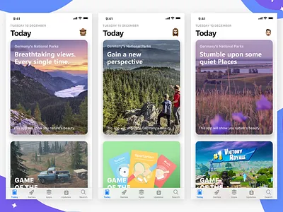 App Store Recreation - Daily UI Challenge 014 app clean concept dailyui design illustration ios iphone minimal minimalist nature ui
