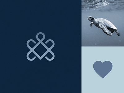 Turtle + Heart mark abstract animal branding clever elegant flat geometry heart icon logo love mark minimal turtle