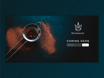 Mini Choco Art - Coming soon page adobe xd branding design logo mongolia ui ulaanbaatar ux web web design website