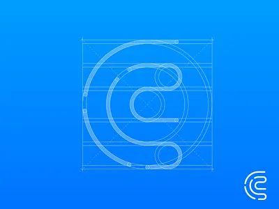 CLICK Grid 2d branding click concept design flat geometry grid icon idenity illustration logo mark minimal typography vector